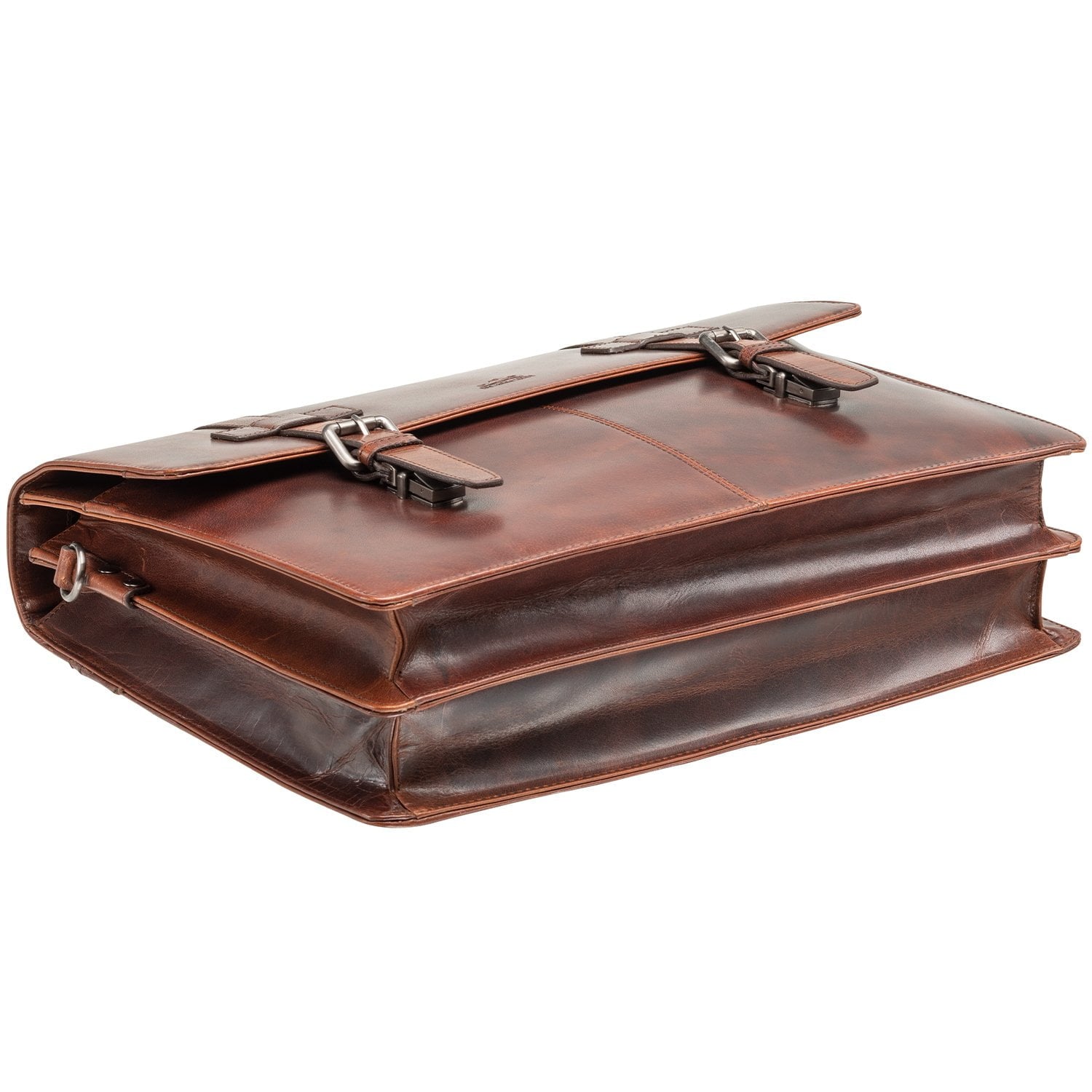 Mancini Laptop Briefcase Mancini BUFFALO Double Compartment Briefcase for 15.6” Laptop / Tablet