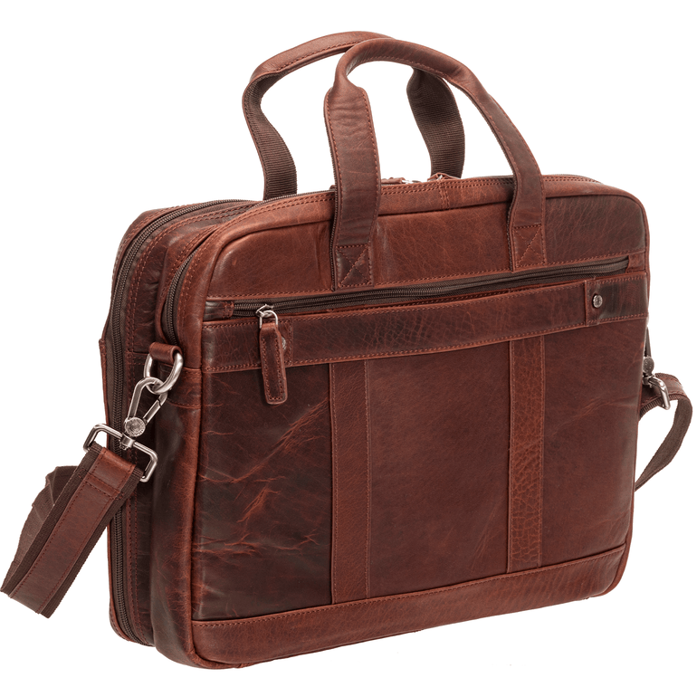 Mancini Laptop Briefcase Mancini BUFFALO Double Compartment Briefcase for Laptop and Tablet