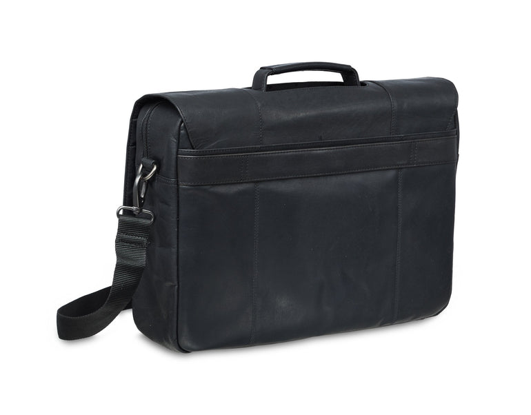Mancini Laptop Briefcase Mancini BUFFALO Porthole Briefcase for 15.6'' Laptop / Tablet (RFID Blocking)