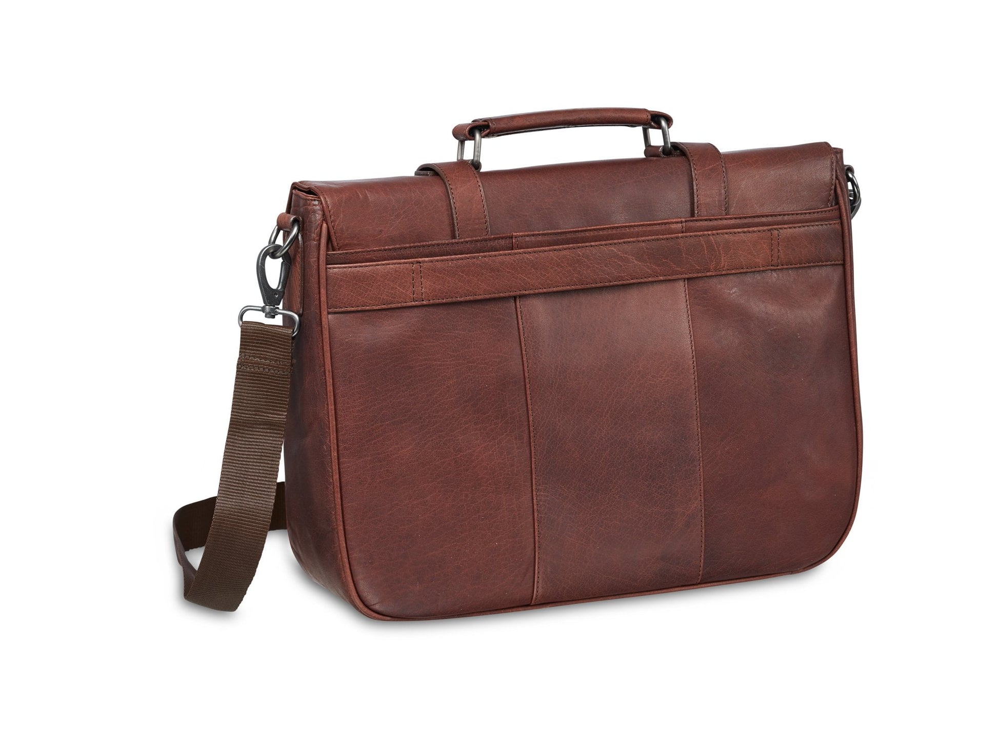 Mancini Laptop Briefcase Mancini BUFFALO Single Compartment Briefcase for 15'' Laptop (RFID Blocking)