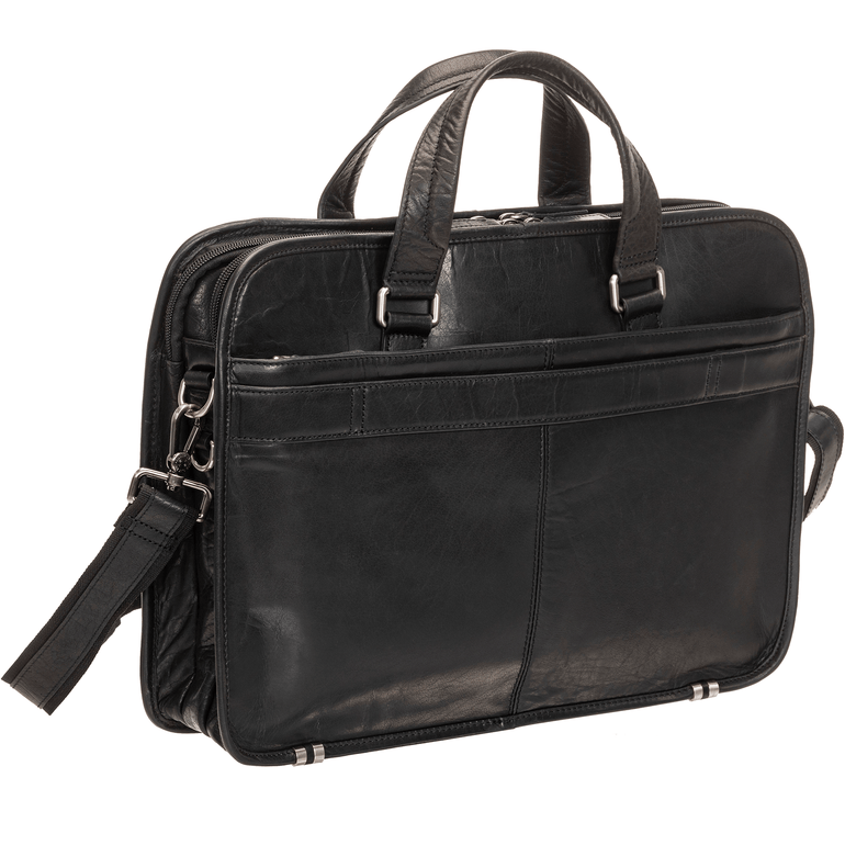 Mancini Laptop Briefcase Mancini BUFFALO Triple Compartment Briefcase for 15.6” Laptop / Tablet