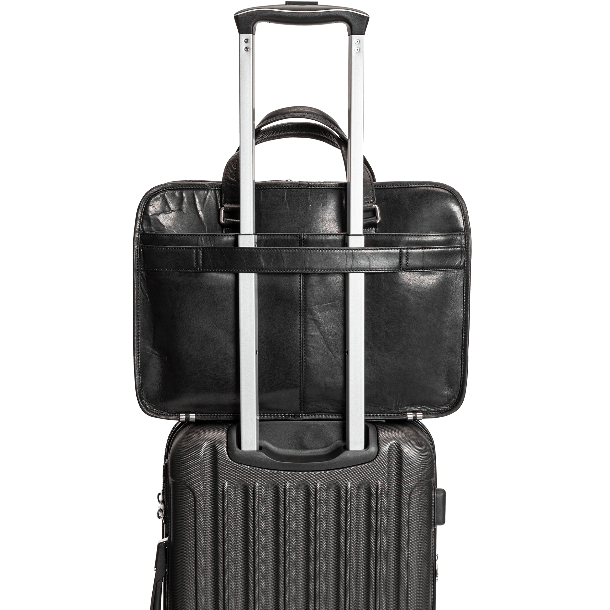 Mancini Laptop Briefcase Mancini BUFFALO Triple Compartment Briefcase for 15.6” Laptop / Tablet