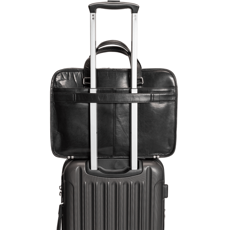 Mancini Laptop Briefcase Mancini BUFFALO Triple Compartment Briefcase for 15.6” Laptop / Tablet