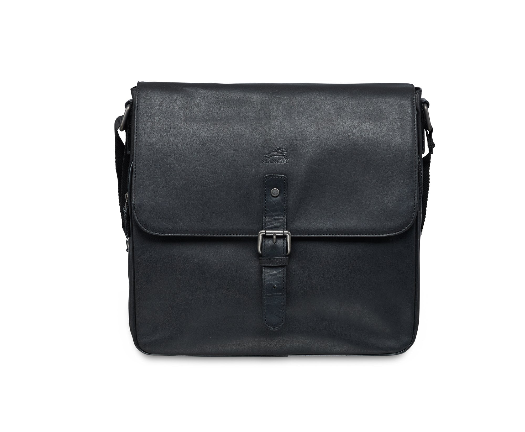 Mancini Messenger Black Mancini BUFFALO Messenger Bag for 12'' Laptop / Tablet (RFID Blocking)