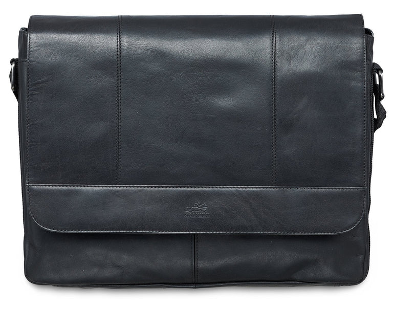 Mancini Messenger Black Mancini BUFFALO Messenger Bag for 15'' Laptop / Tablet