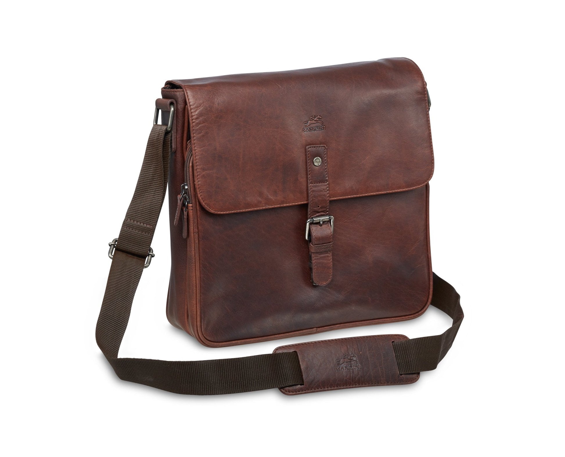 Mancini Messenger Mancini BUFFALO Messenger Bag for 12'' Laptop / Tablet (RFID Blocking)