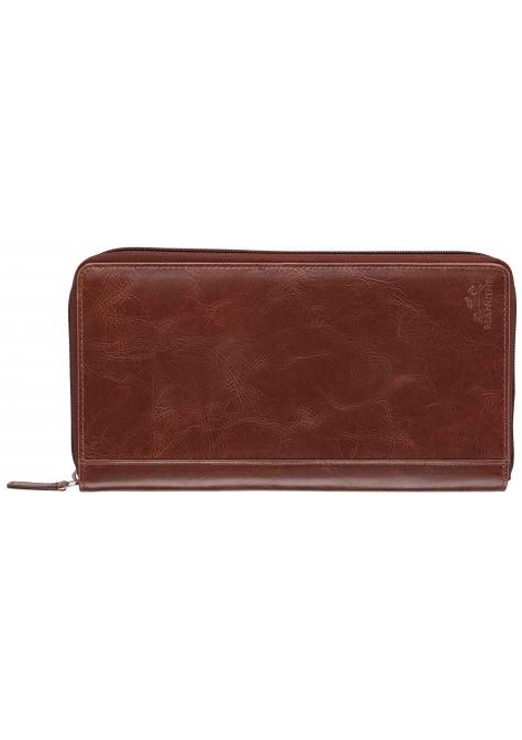 Mancini Passport Case Brown Mancini CASABLANCA RFID Secure Deluxe Passport / Travel Organizer