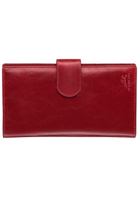 Mancini Passport Case Red Mancini CASABLANCA RFID Secure Classic Passport / Travel Organizer