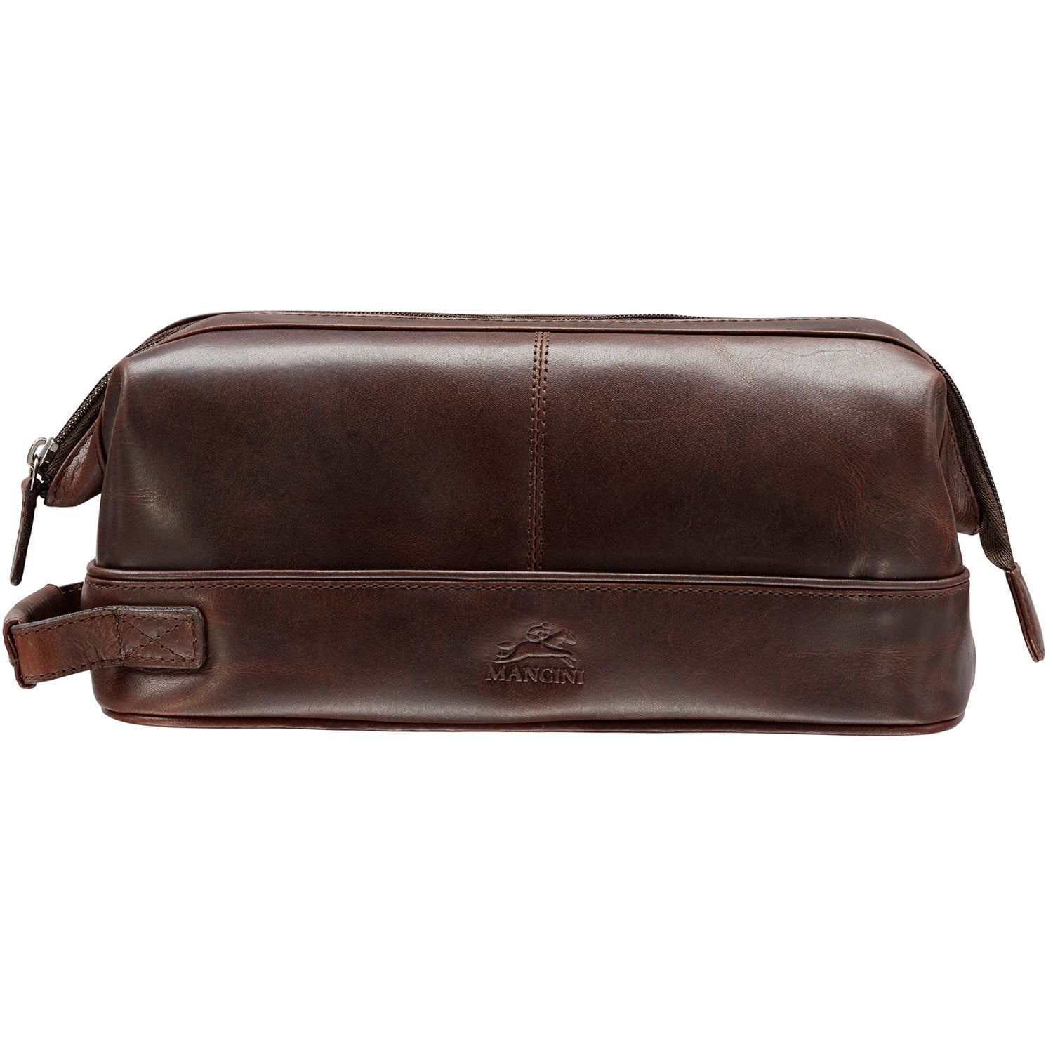 Mancini Toiletry kit Brown Mancini BUFFALO Classic Toiletry Kit with Organizer