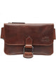 Mancini Waist pouch Brown Mancini BUFFALO Slim Waist Bag