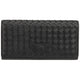 Mancini Wallets Black Mancini BASKET WEAVE RFID Secure Trifold Wallet