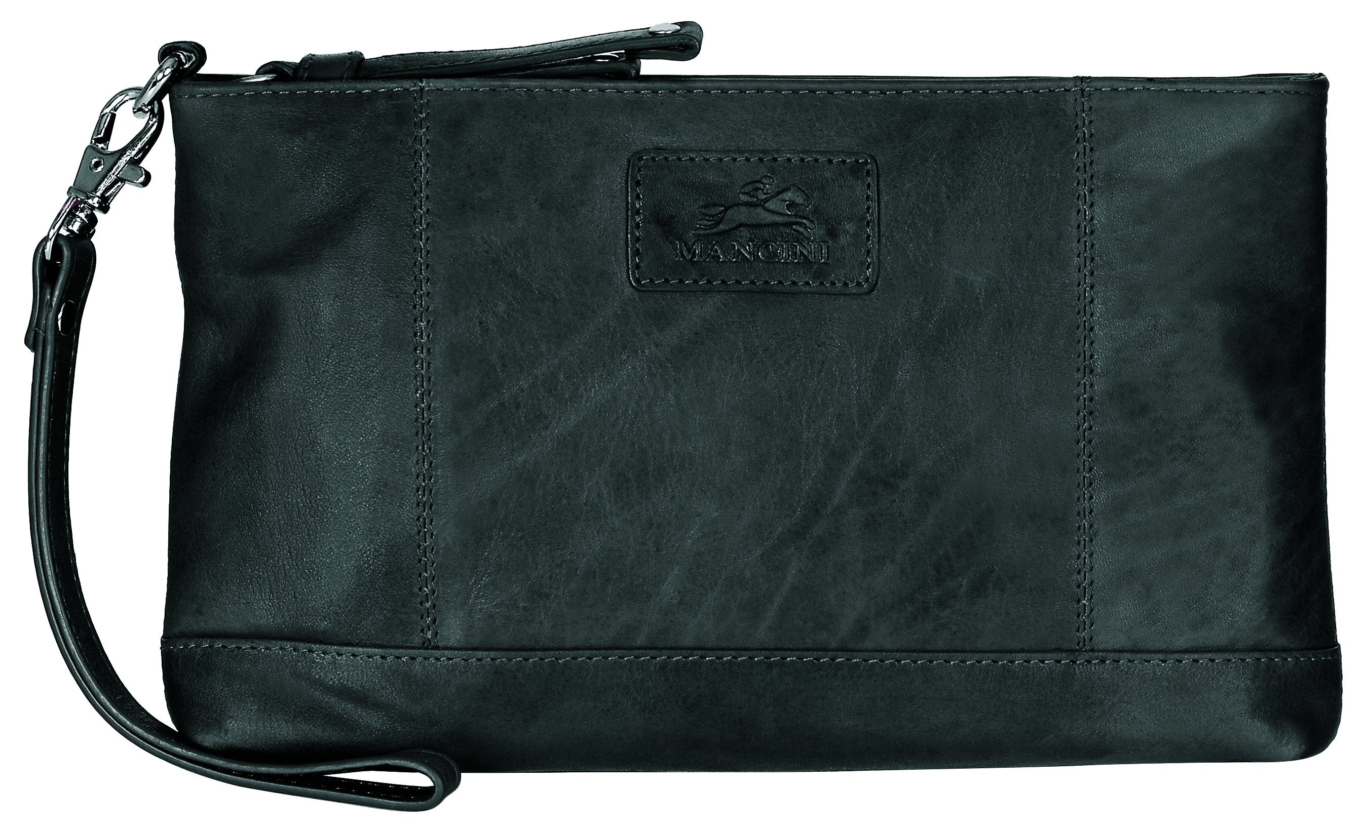 Mancini Wallets Black Mancini CASABLANCA Collection Ladies’ Wristlet (RFID Secure)