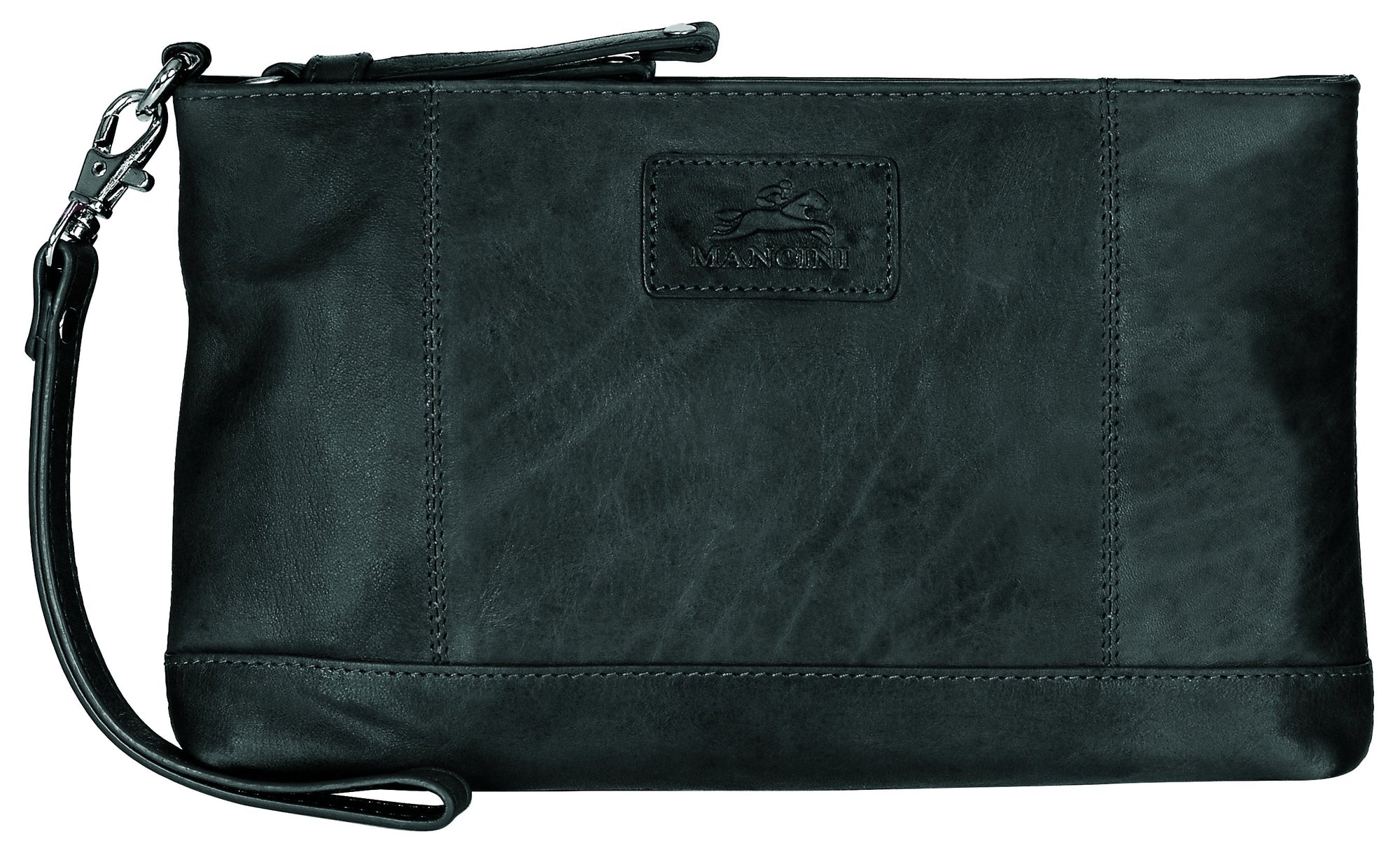 Mancini Wallets Black Mancini CASABLANCA Collection Ladies’ Wristlet (RFID Secure)
