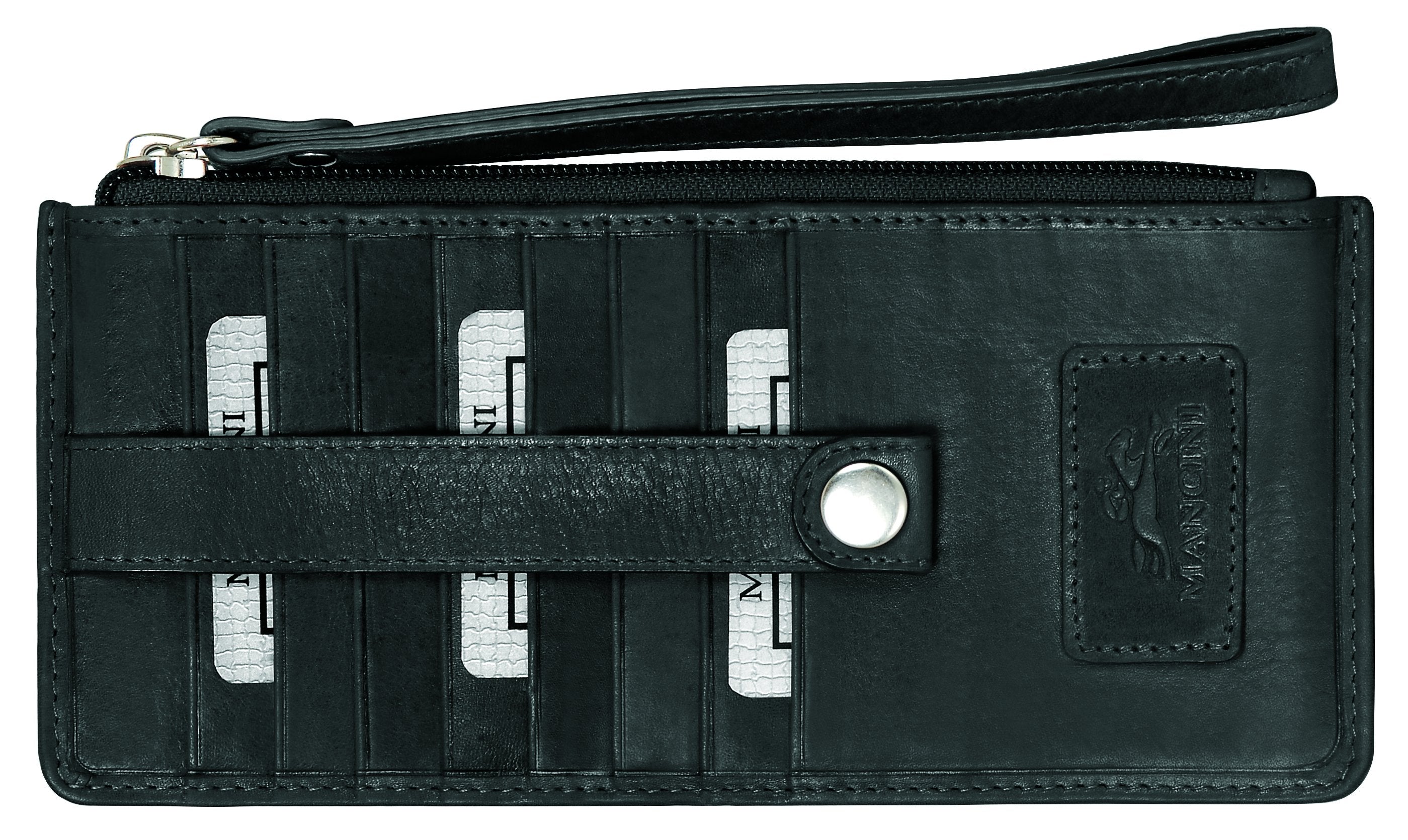 Mancini Wallets Black Mancini CASABLANCA Collection Ladies’ “ Wristlet” (RFID Secure)