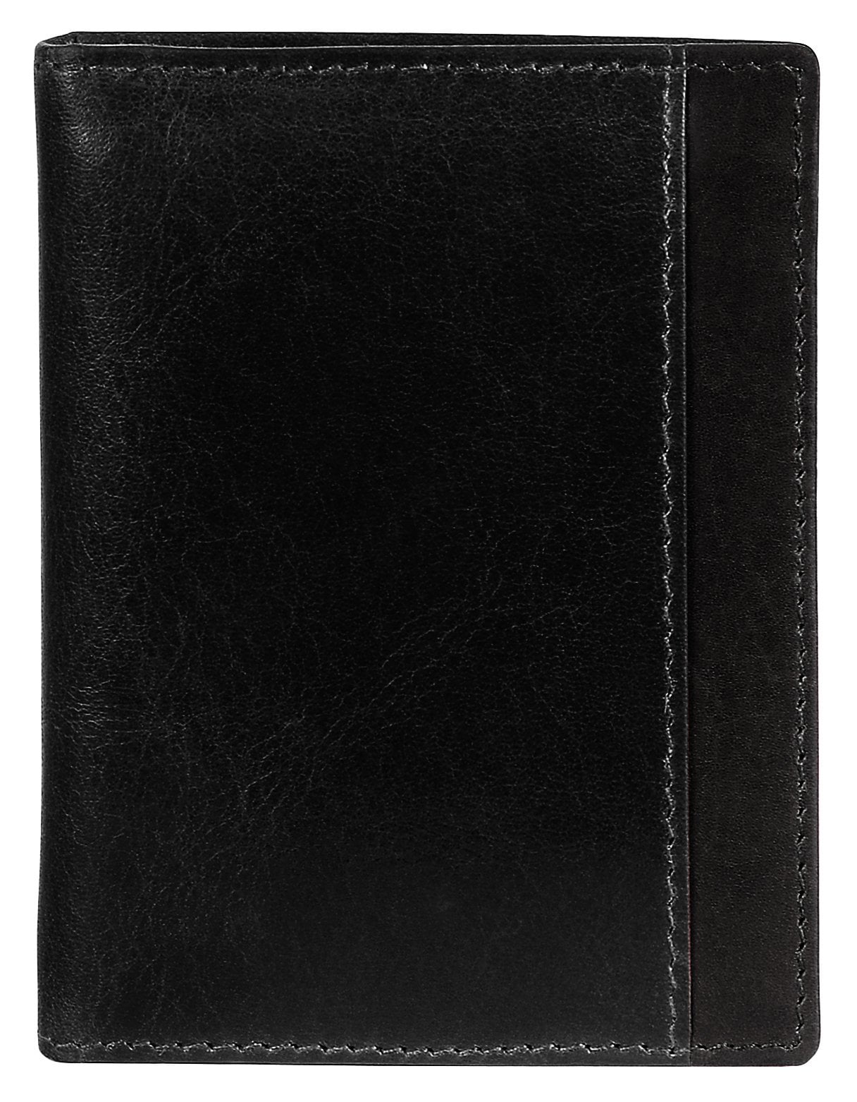 Mancini Wallets Black Mancini CASABLANCA Collection Men’s Unique Vertical Wing Wallet (RFID Secure)