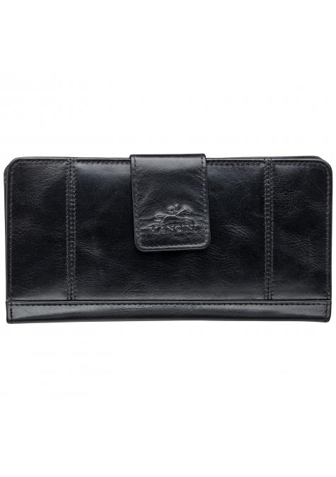 Mancini Wallets Black Mancini CASABLANCA Ladies' RFID Secure Clutch Wallet