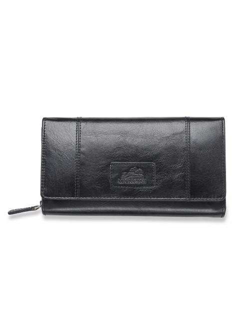 Mancini Wallets Black Mancini CASABLANCA Ladies' RFID Secure Medium Clutch Wallet