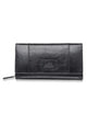 Mancini Wallets Black Mancini CASABLANCA Ladies' RFID Secure Medium Clutch Wallet