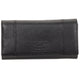 Mancini Wallets Black Mancini Pebbled Ladies’ RFID Trifold Wallet