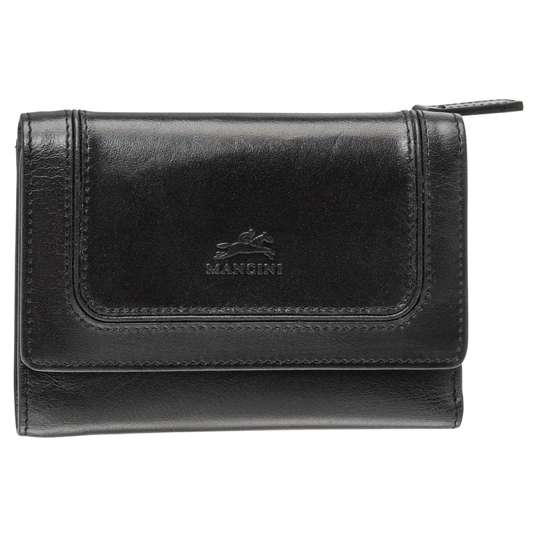 Mancini Wallets Black Mancini South Beach RFID Secure Medium Clutch Wallet