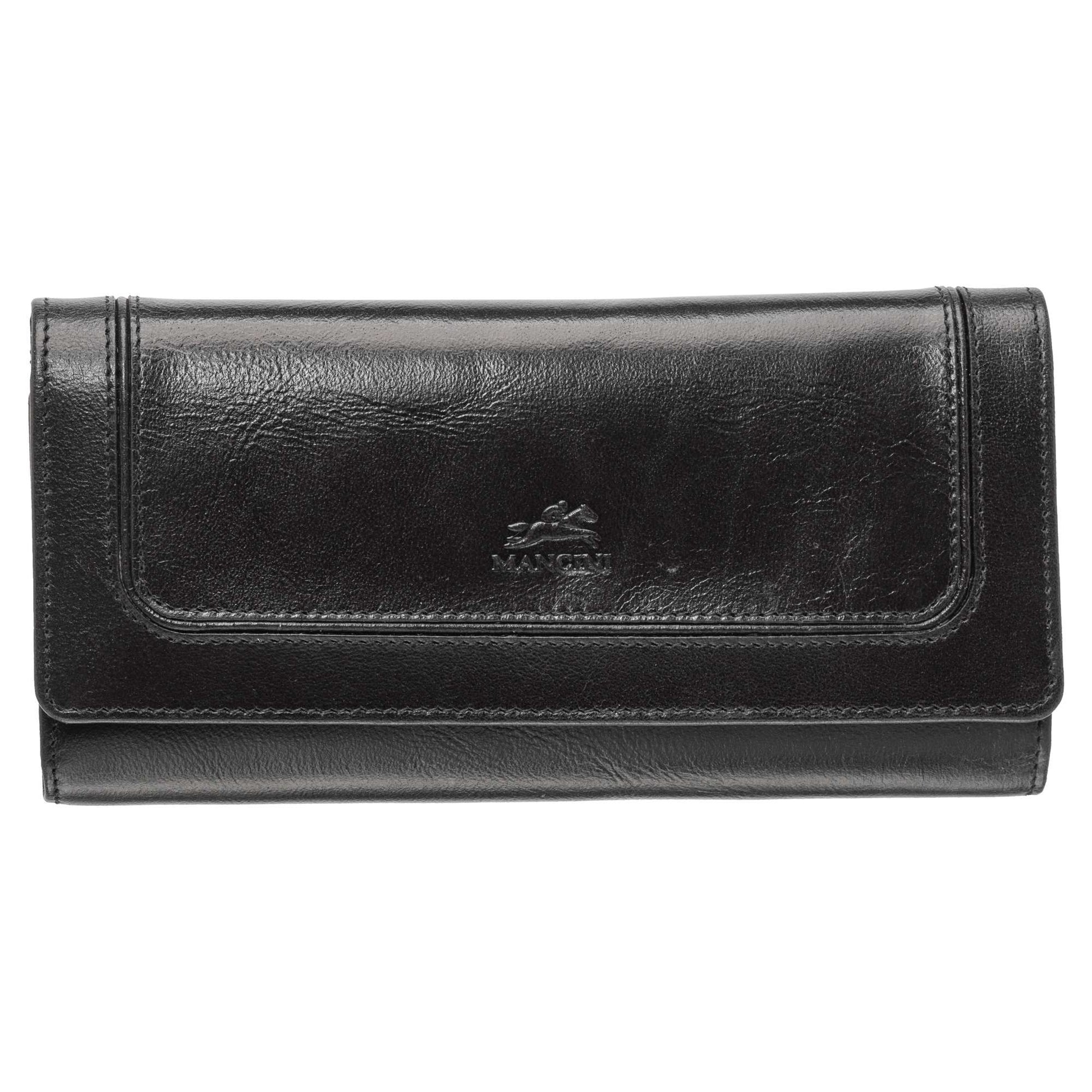 Mancini Wallets Black Mancini South Beach RFID Secure Trifold Wallet