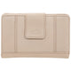 Mancini Wallets Bone Mancini Pebbled Ladies’ RFID Medium Clutch Wallet