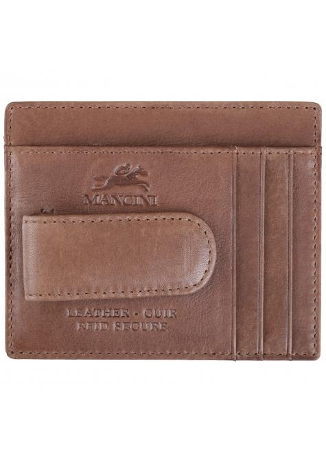 Mancini Wallets Brown Mancini BELLAGIO Deluxe RFID Bill Clip