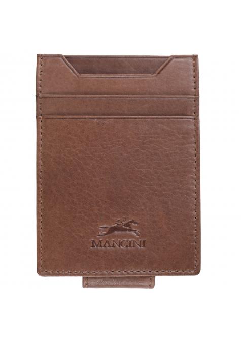Mancini Wallets Brown Mancini BELLAGIO Magnetic RFID Bill Clip