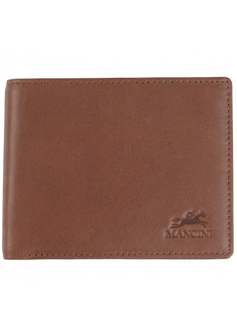Mancini Wallets Brown Mancini BELLAGIO RFID Billfold With Coin Pocket
