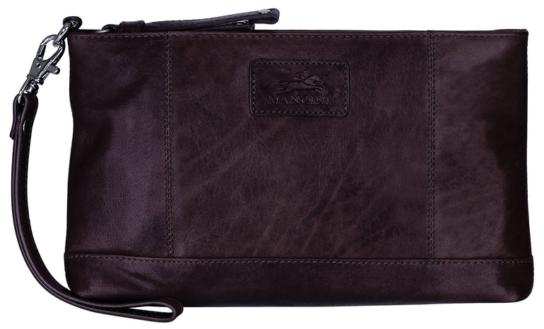 Mancini Wallets Brown Mancini CASABLANCA Collection Ladies’ Wristlet (RFID Secure)