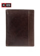 Mancini Wallets Brown Mancini CASABLANCA Collection Men’s Unique Vertical Wing Wallet (RFID Secure)