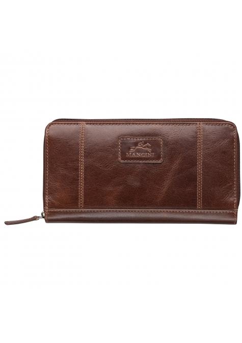 Mancini Wallets Brown Mancini CASABLANCA Ladies' ''Clutch'' Wallet