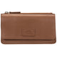 Mancini Wallets Camel Mancini Pebbled Ladies RFID Crossbody Wallet