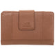 Mancini Wallets Camel Mancini Pebbled Ladies’ RFID Medium Clutch Wallet