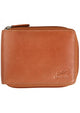 Mancini Wallets Cognac Mancini BELLAGIO Zippered RFID Billfold With Removable Passcase