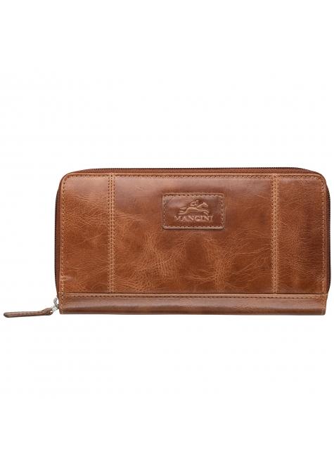 Mancini Wallets Cognac Mancini CASABLANCA Ladies' ''Clutch'' Wallet
