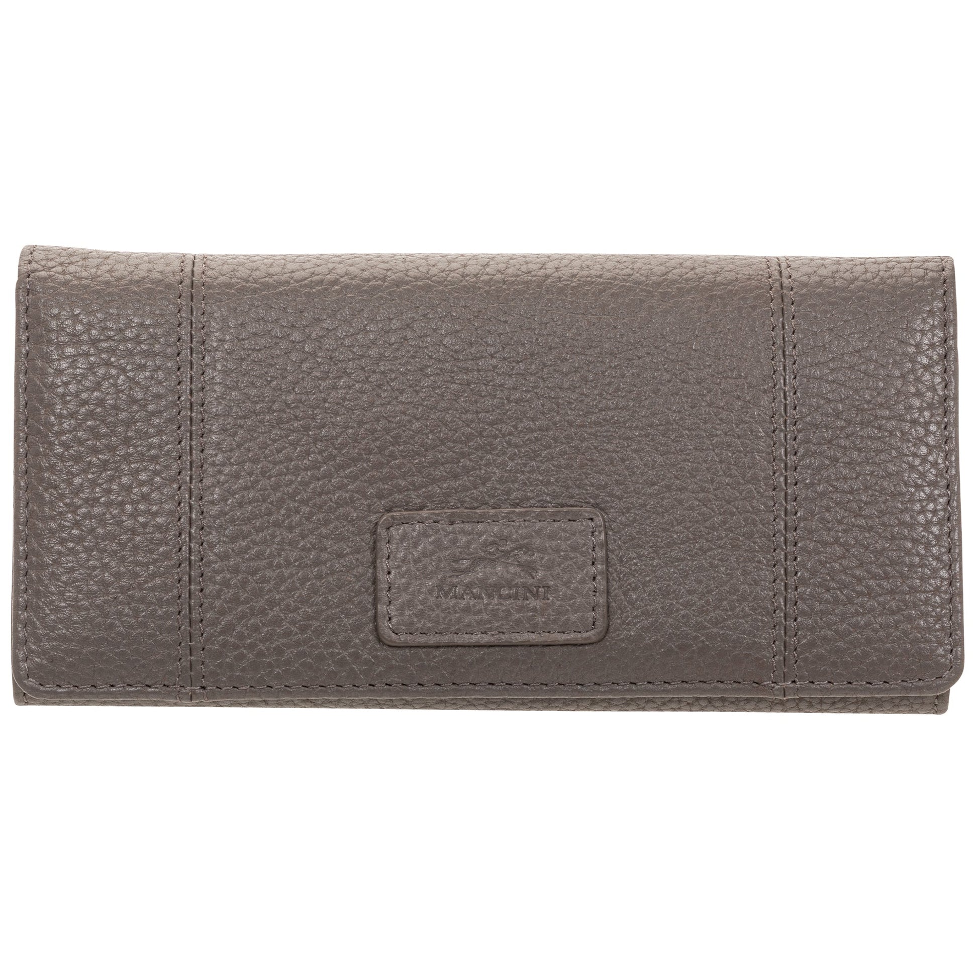 Mancini Wallets Grey Mancini Pebbled Ladies' RFID Trifold Wallet