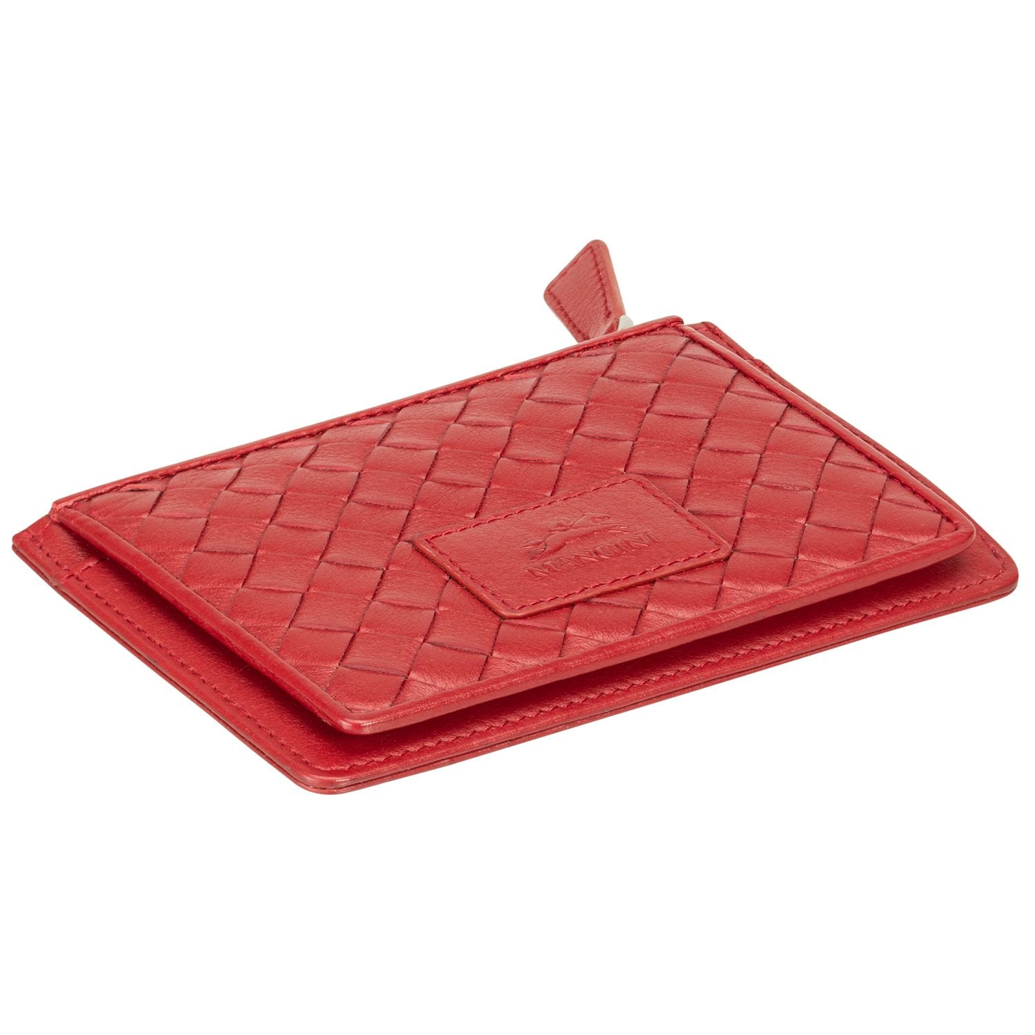 Mancini Wallets Mancini BASKET WEAVE RFID Secure Card Case and Coin Pocket
