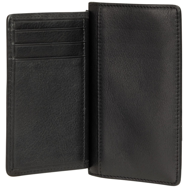Mancini Wallets Mancini BASKET WEAVE RFID Secure Card Case and Coin Pocket