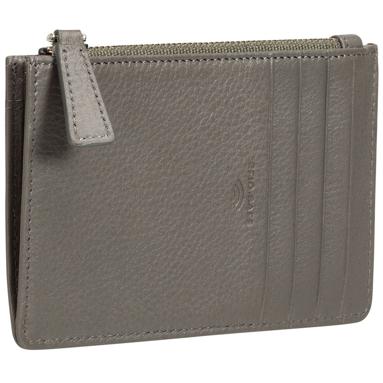 Mancini Wallets Mancini BASKET WEAVE RFID Secure Card Case and Coin Pocket