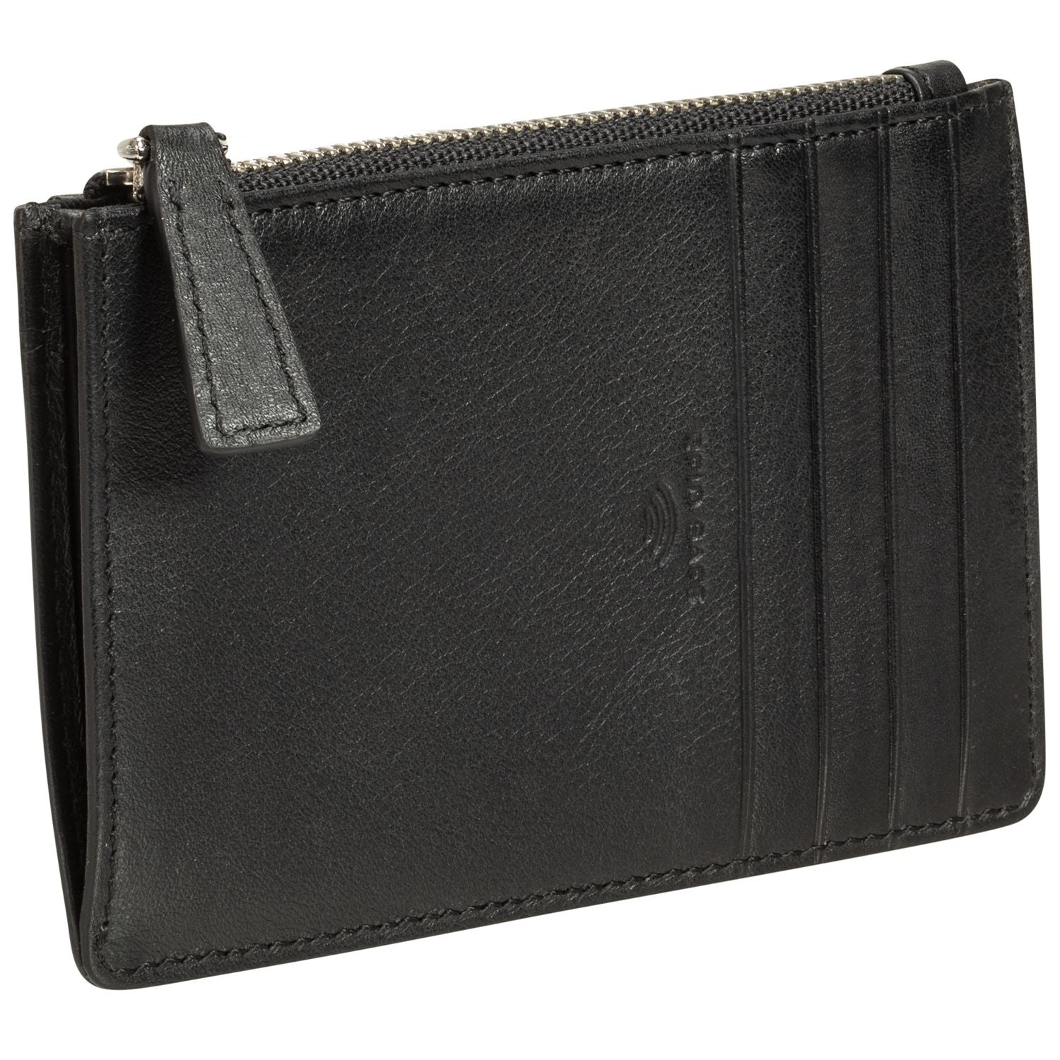 Mancini Wallets Mancini BASKET WEAVE RFID Secure Card Case and Coin Pocket