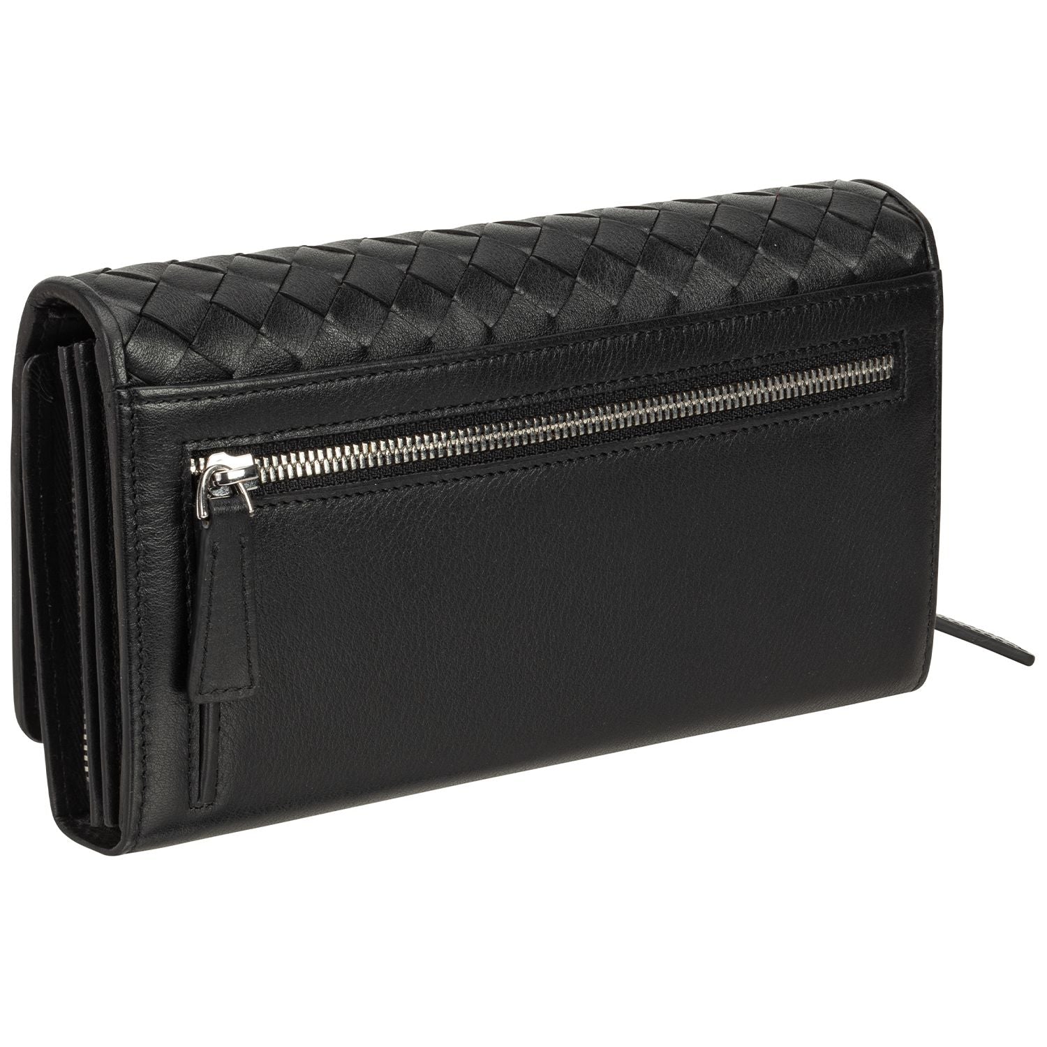 Mancini Wallets Mancini BASKET WEAVE RFID Secure Clutch Wallet