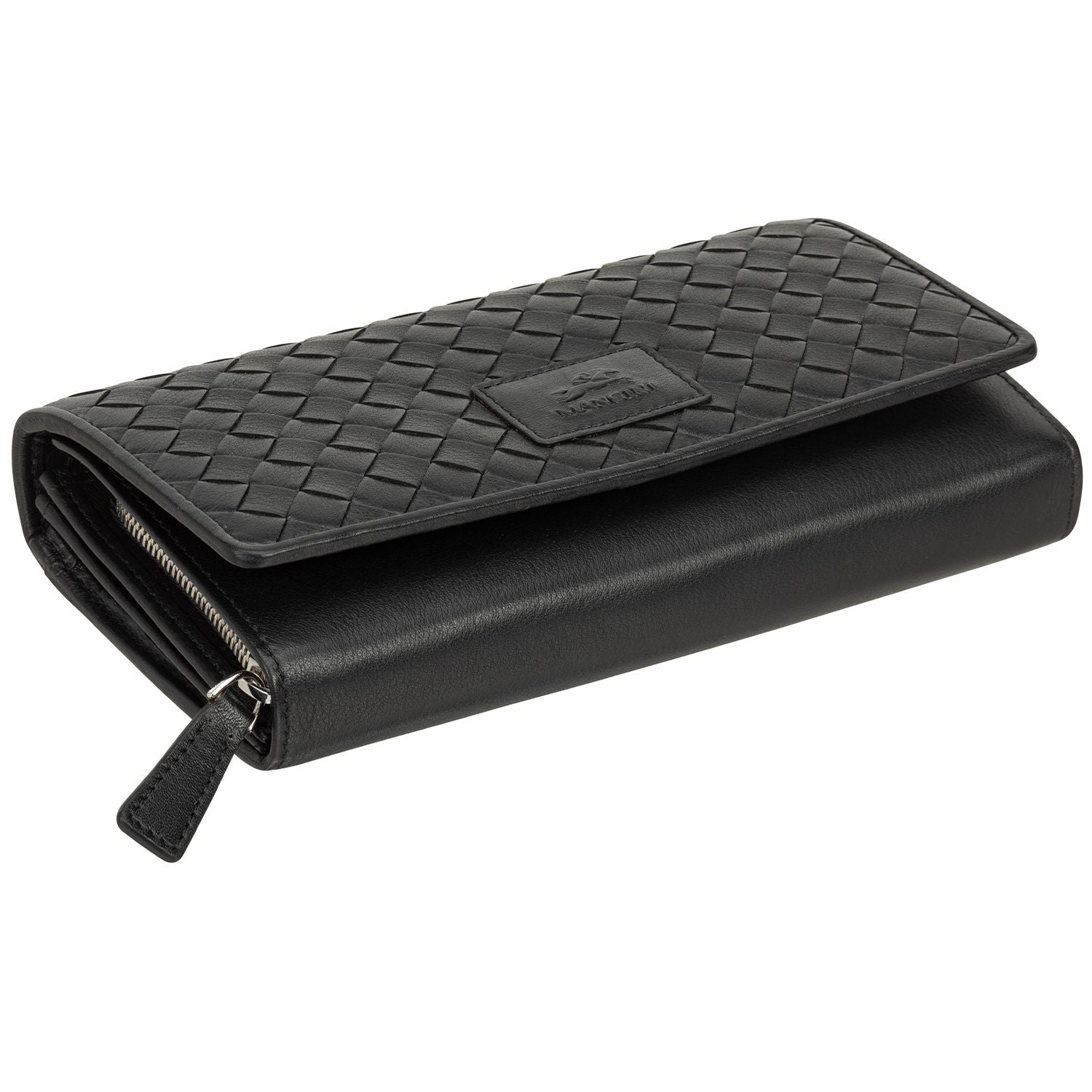Mancini Wallets Mancini BASKET WEAVE RFID Secure Clutch Wallet