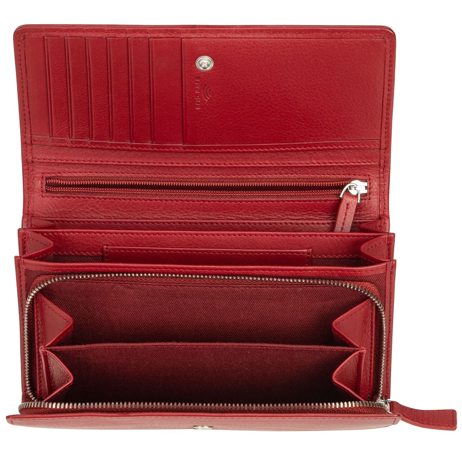 Mancini Wallets Mancini BASKET WEAVE RFID Secure Clutch Wallet