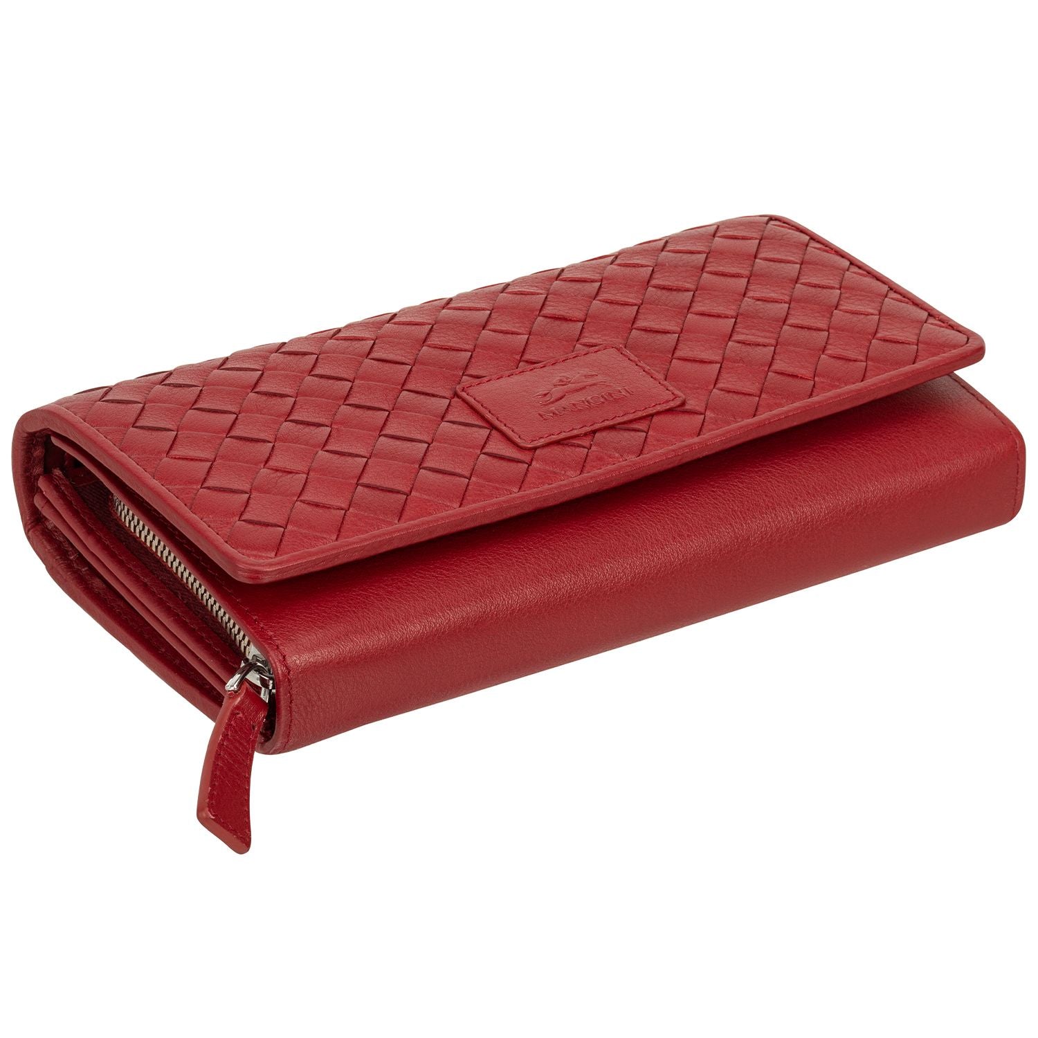 Mancini Wallets Mancini BASKET WEAVE RFID Secure Clutch Wallet