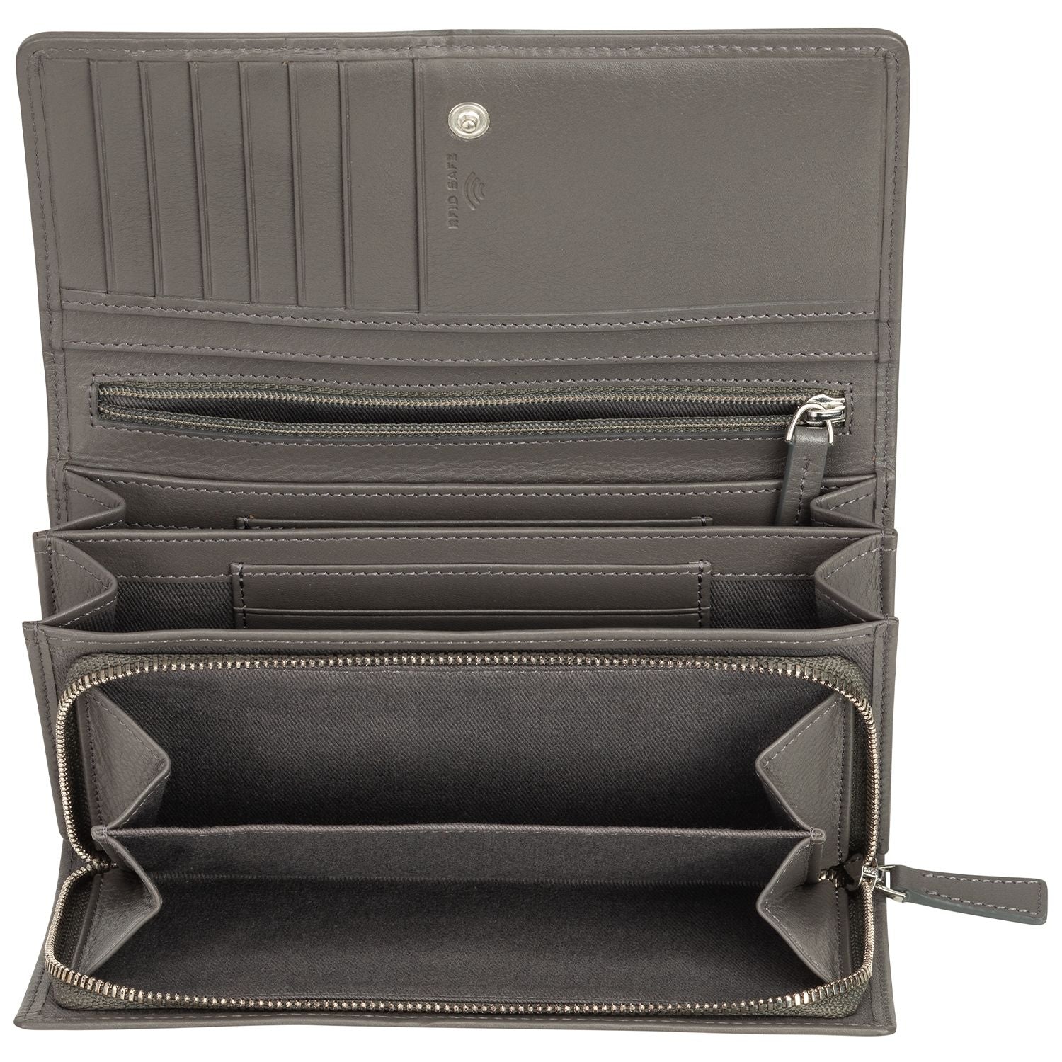 Mancini Wallets Mancini BASKET WEAVE RFID Secure Clutch Wallet