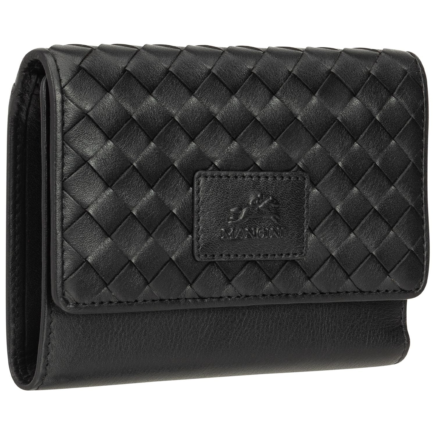 Mancini Wallets Mancini BASKET WEAVE RFID Secure Medium Clutch Wallet