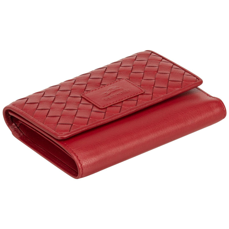 Mancini Wallets Mancini BASKET WEAVE RFID Secure Medium Clutch Wallet