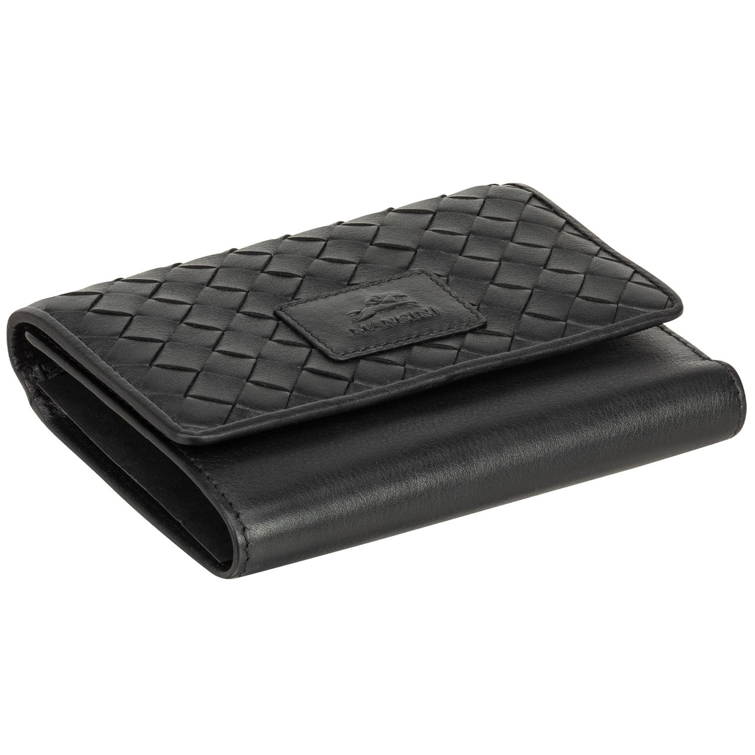 Mancini Wallets Mancini BASKET WEAVE RFID Secure Medium Clutch Wallet
