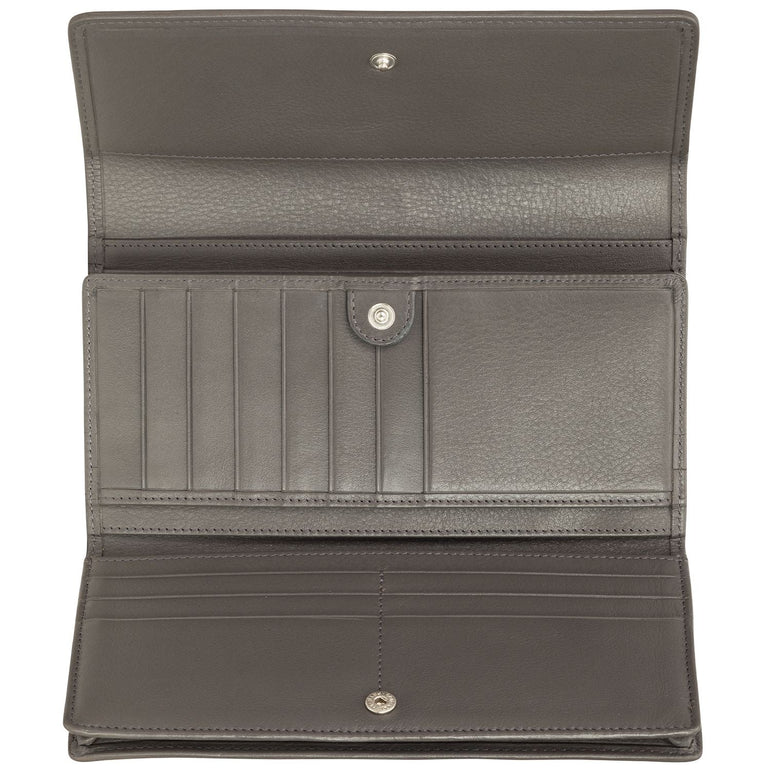 Mancini Wallets Mancini BASKET WEAVE RFID Secure Quadruple Fold Wallet